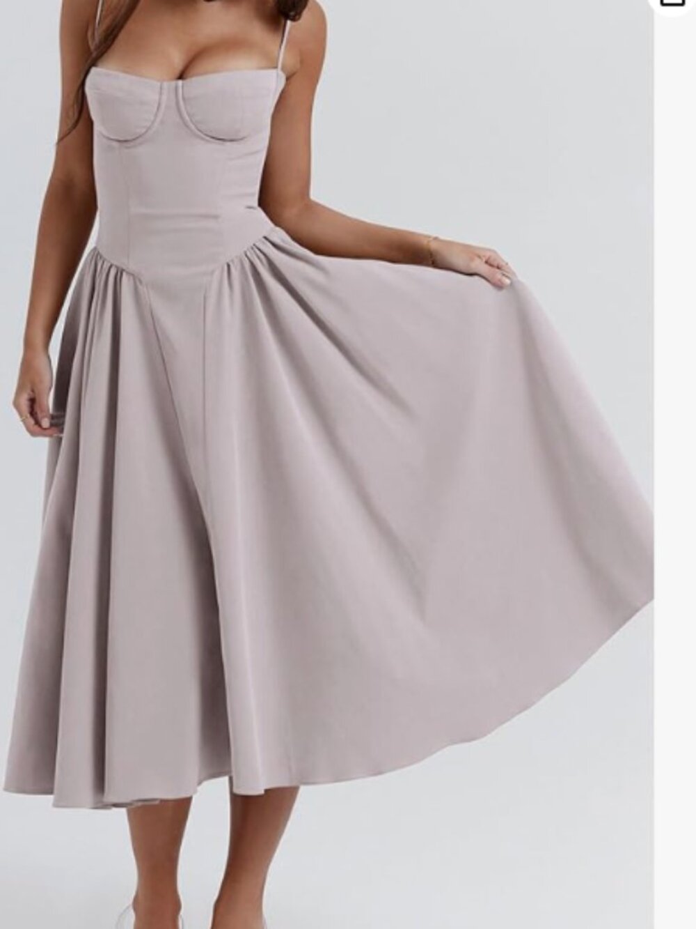 Never Worn Women's Spaghetti Strap Party Midi Dress